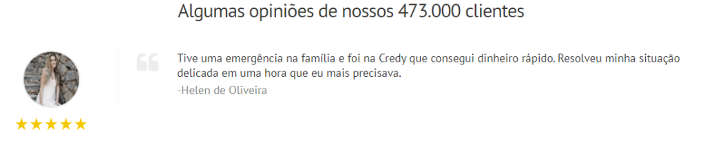 Empréstimo online na Credy